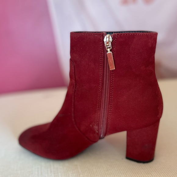 Primark Side Zip Booties - Red Size 8 - Picture 5 of 11